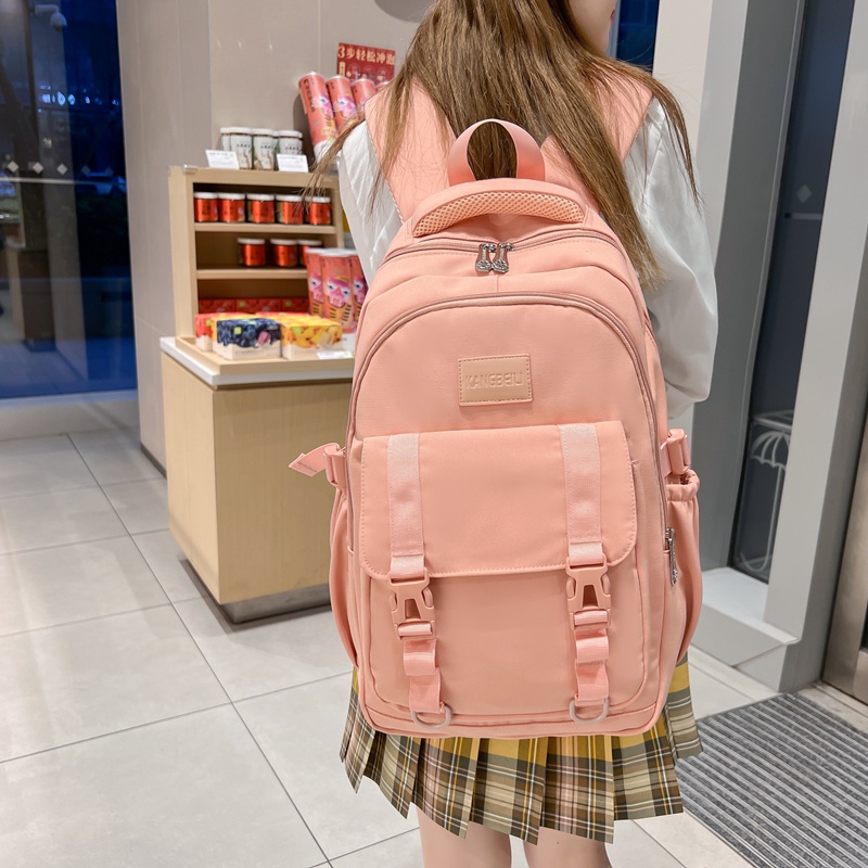 Ba lô PRETTYZYS dung tích lớn 15.6 inch phong cách Hàn Quốc 2022 cho bạn gái teen