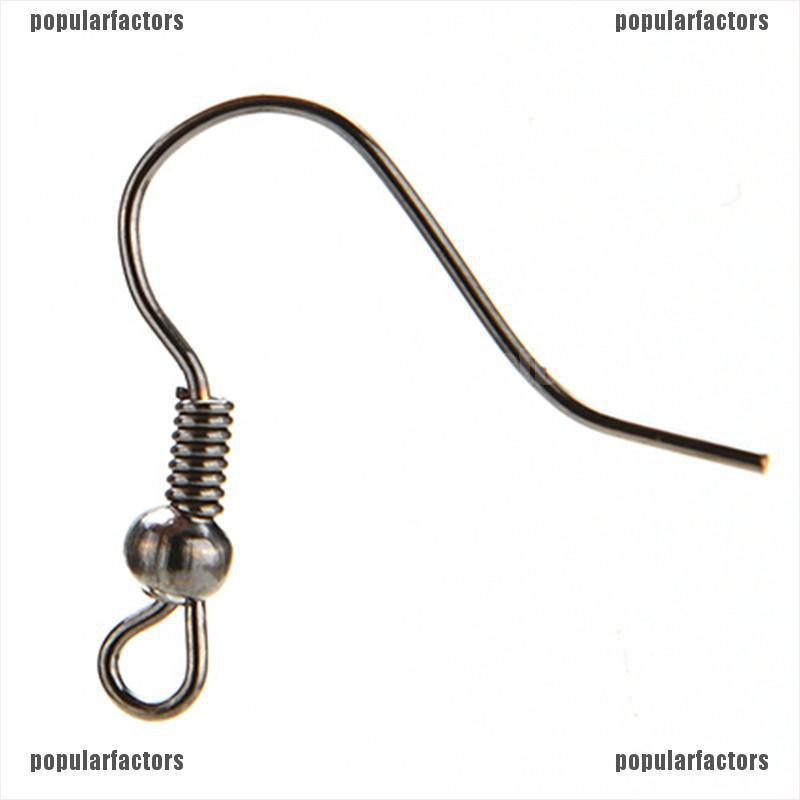 [Popular] Fashion Plated Silver Earring Hook Coil Ear Wire For Jewelry Making Ear Hook Hot [Factors]