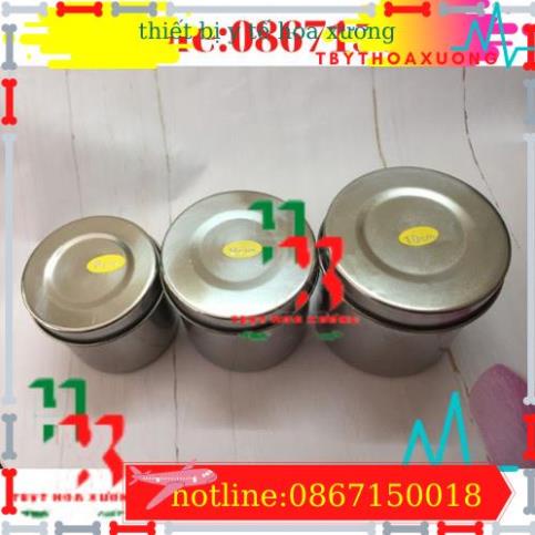 Hũ Đựng Bông Cồn Y Tế- Inox 304