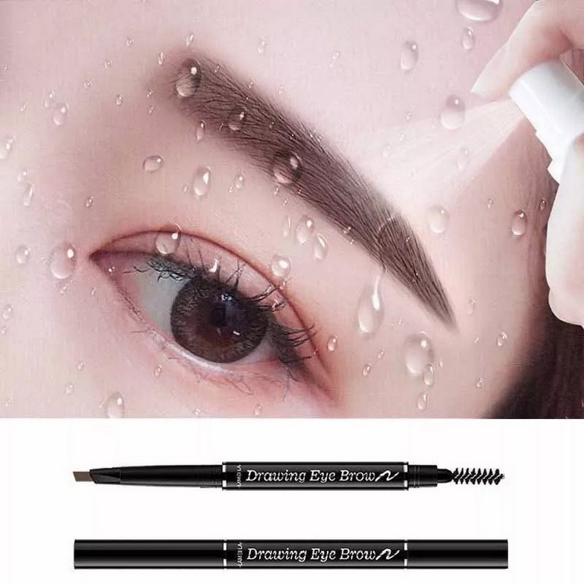 Chì kẻ lông mày nội địa trung 2 đầu chì kẻ mày phẩy sợi tiện dụng bền màu không thấm nước GALA HOME
