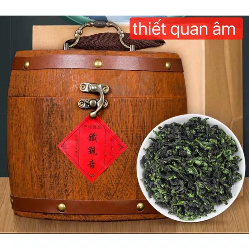 TRÀ THIẾT QUAN ÂM Hảo Hạng HỘP GỖ  500g SANG TRỌNG