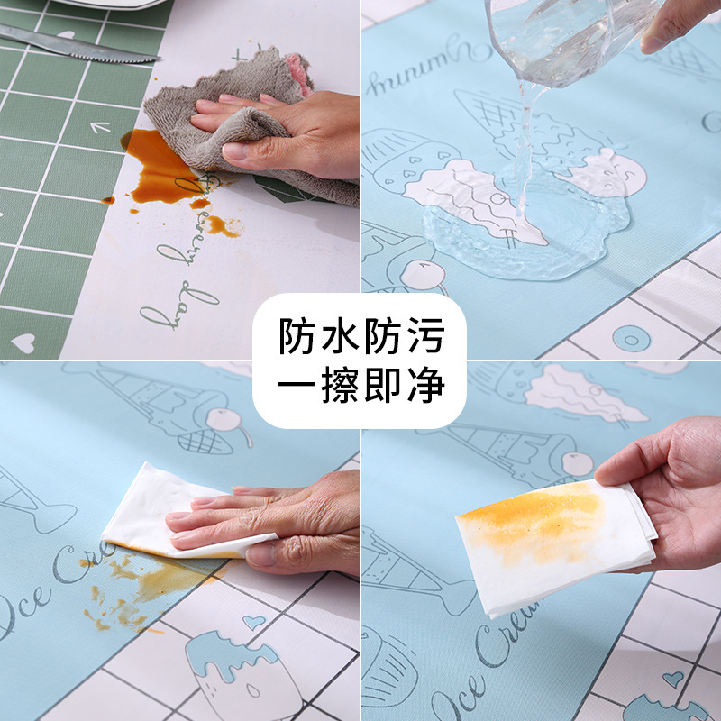Khăn Trải Bàn Peva Chống Nước Chống Dầu Phong Cách Bắc Âu