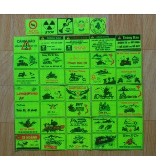 combo 40 logo phượt , logo phản quang