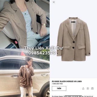 Áo khoác blazer nữ vải linen cao cấp