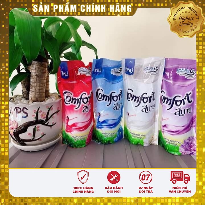 [Combo 3 túi] Nước xả vải Comfor Thái Lan 580ml – Nước xả giặt quần áo mềm vải, thơm lâu (Giao màu ngẫu nhiên) - GD001