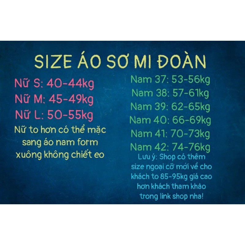 Áo sơ mi đoàn thanh niên loại 1 hàng công ty