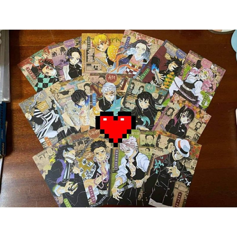 Postcard kimetsu no yaiba lẻ nhân vật