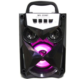 Loa gỗ Bluetooth xách tay MS-359BT (Màu Đen)