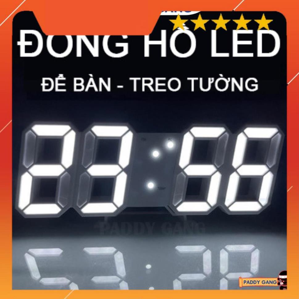 Đồng Hồ Led Để Bàn Trang Trí Treo Tường, Đồng Hồ Thông Minh Treo Tường Điện Tử Báo Thức Đo Nhiệt Độ Smart Clock