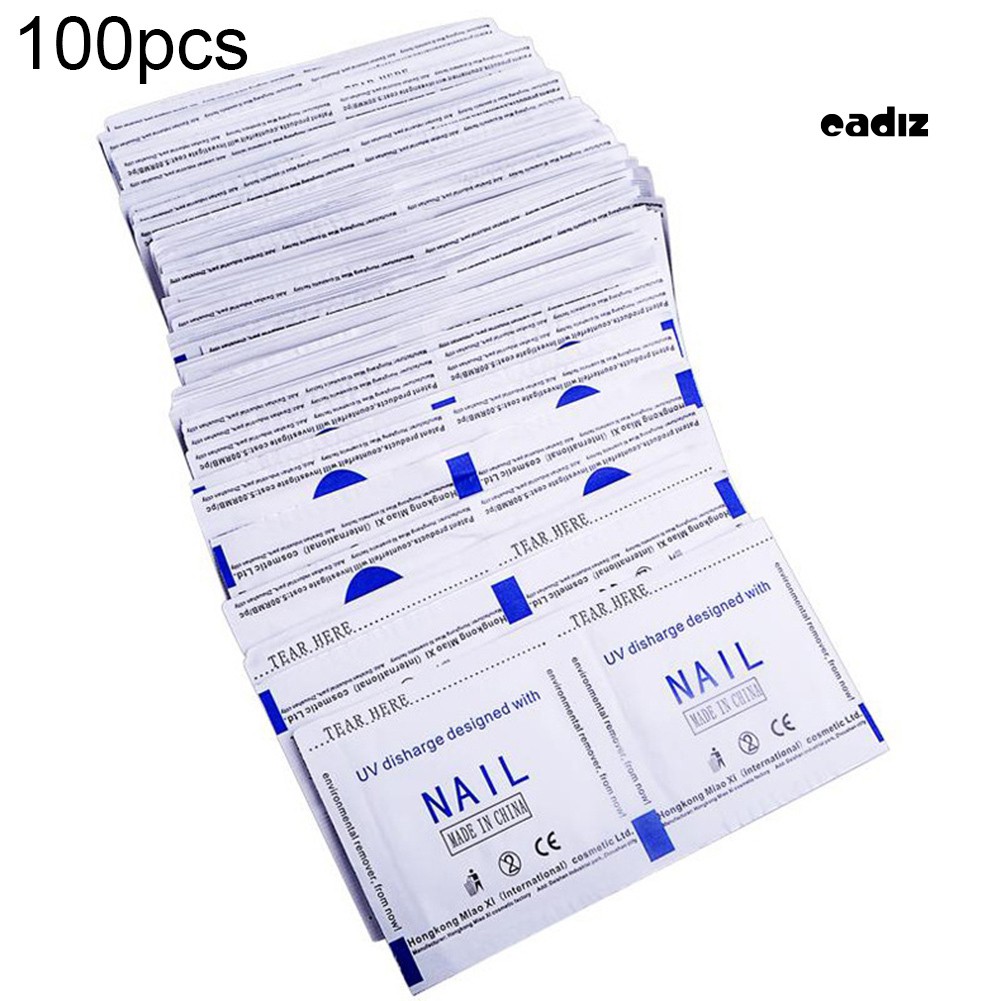 [Hàng mới về] Hộp 100 miếng tẩy sơn móng tay sử dụng một lần tiện dụng