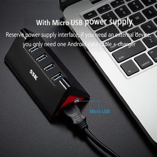 Hub Chia Cổng USB 3.0 Từ 1 Ra 4 SSK SHU835