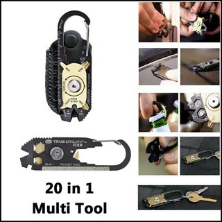 Móc chìa khoá đa năng 20 chức năng trong 1 cho phái mạnh đi phượt, đi du lịch, dã ngoại