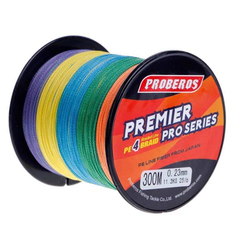 Cuộn Dây Câu Cá 4 Sợi PE Bện Siêu Chắc Dài 300M 6LB-100LB