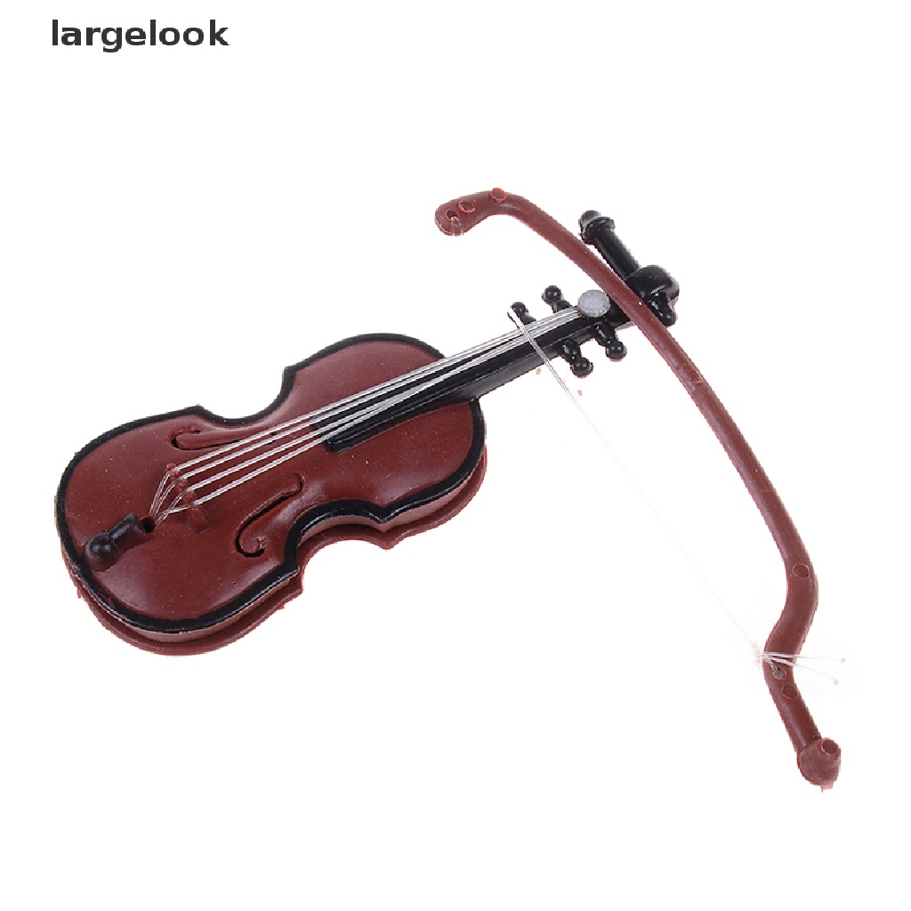 Bộ 2 Cây Đàn violin mini Bằng Nhựa Dùng Trang Trí Nhà Búp Bê diy ♨Nóng Bỏng