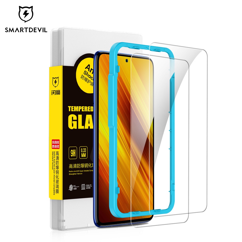 Kính cường lực SMARTDEVIL thích hợp cho xiaomi 12lite xiaomi poco m4 pro x3 pro poco f3 redmi note 10 pro 10s mi 11t pro