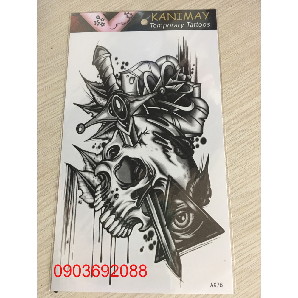 [HCM] Hình xăm dán - tattoo sticker lớn cá tính 12 x 19cm