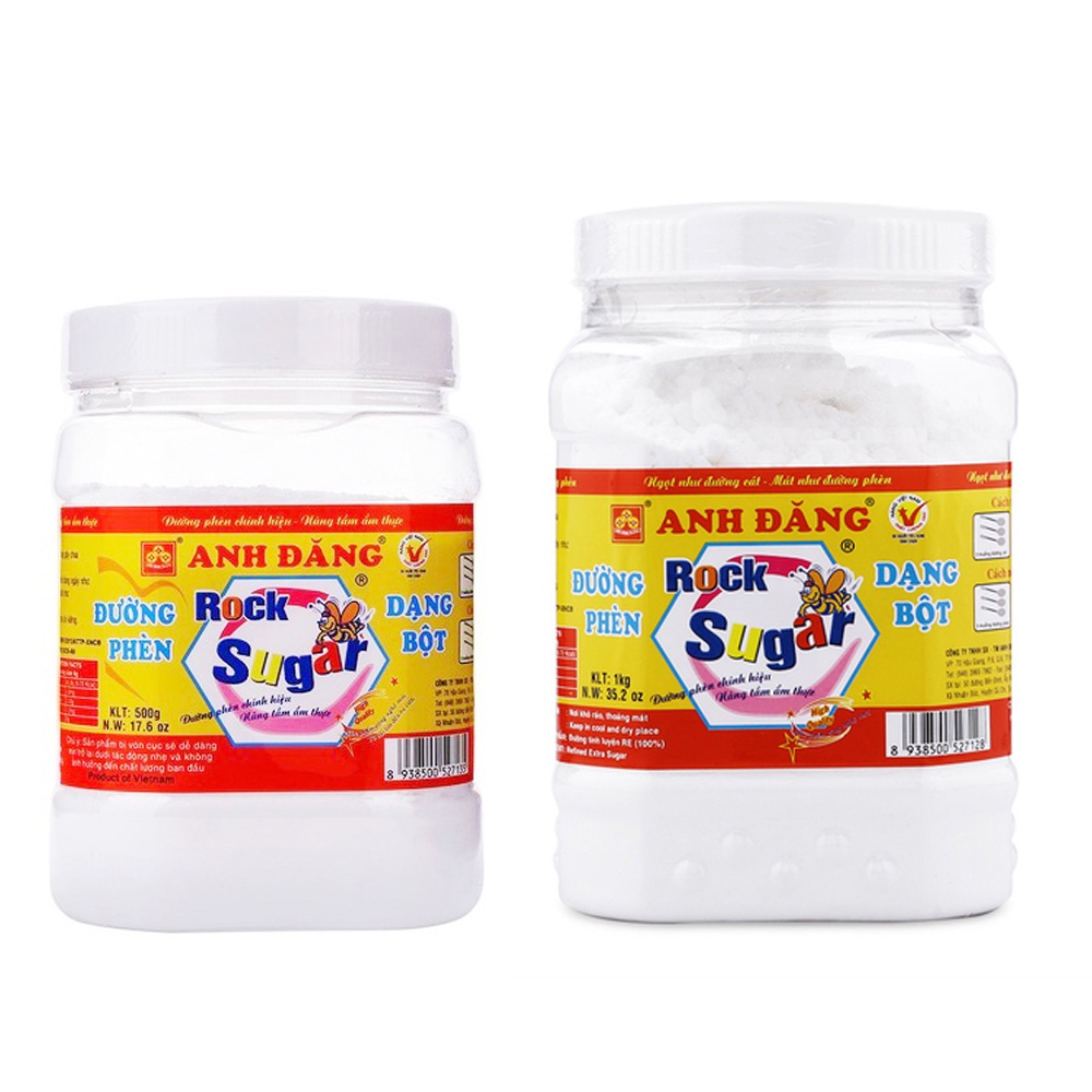 Đường Phèn Dạng Bột Anh Đăng Hộp 1kg/ 500g