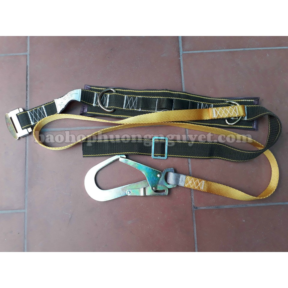 Dây đai an toàn A3 móc to Chất liệu Sợi Polyester độ bền cao móc thép hợp kim – nhiệt luyện chịu lực