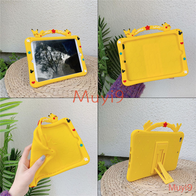 Ốp máy tính bảng họa tiết hoạt hình Pikachu cho IPad 2018 Mini1/2/3 Mini4 Mini5 iPad6/iPad 2/3/4/6 | WebRaoVat - webraovat.net.vn