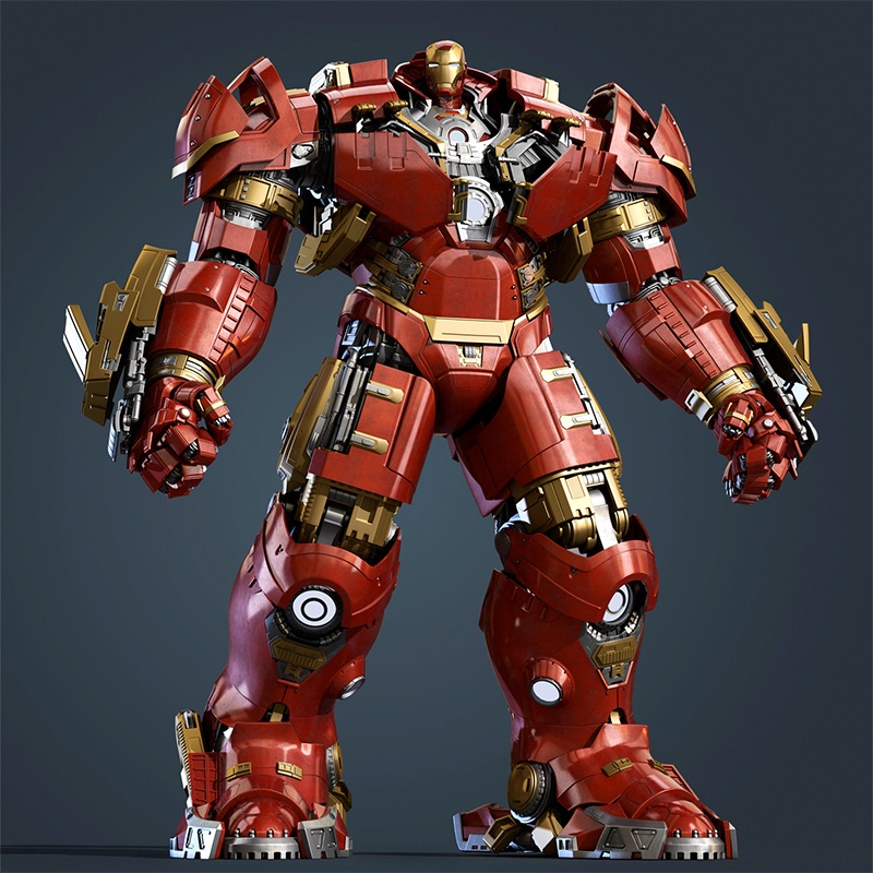 Hình hành động The Avengers Iron Man Hulk Đồ chơi có thể di chuyển với đèn Led Hình mô hình Ngư