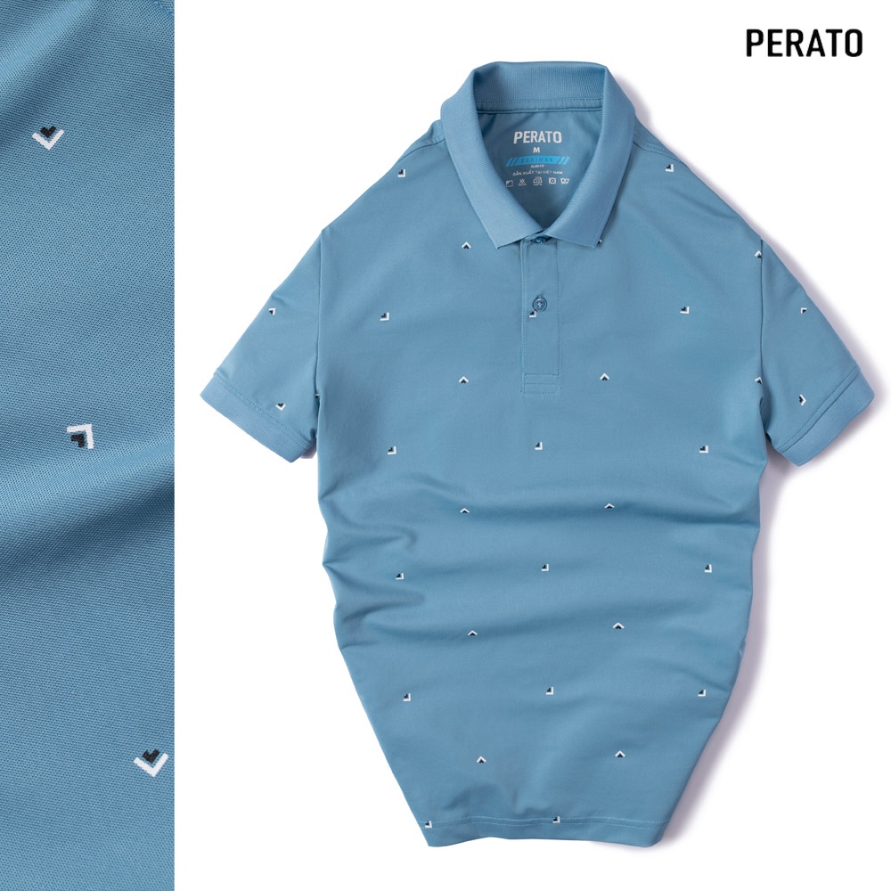 [MUA 2 GIẢM 40K] Áo Thun Polo Nam Có Cổ Ngắn Tay PERATO, Chất Coolmax Siêu Mềm, In Hình Trẻ Trung, Lịch Sự | BigBuy360 - bigbuy360.vn
