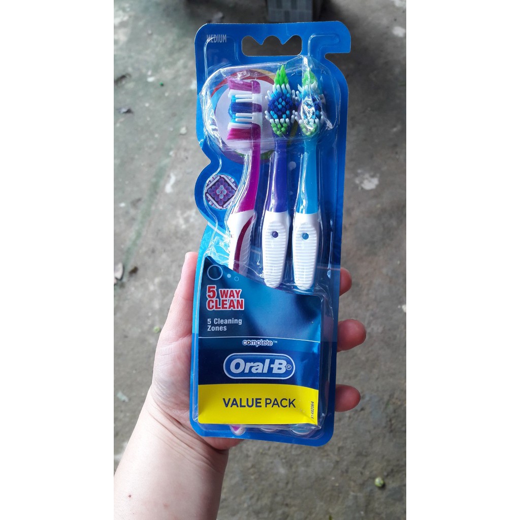 Bàn chải đánh răng Oral B 5 Way Clean Toothbrush set3 bàn chải