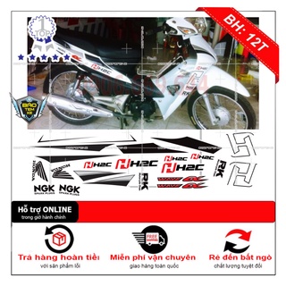 Tem rời dán xe wave 2016 h2c dán xe trắng - bi decal