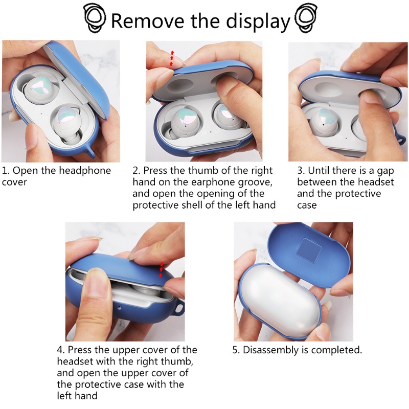 Vỏ Bảo Vệ Hộp Sạc Tai Nghe Bluetooth Màu Trơn Chất Lượng Cao Ốp