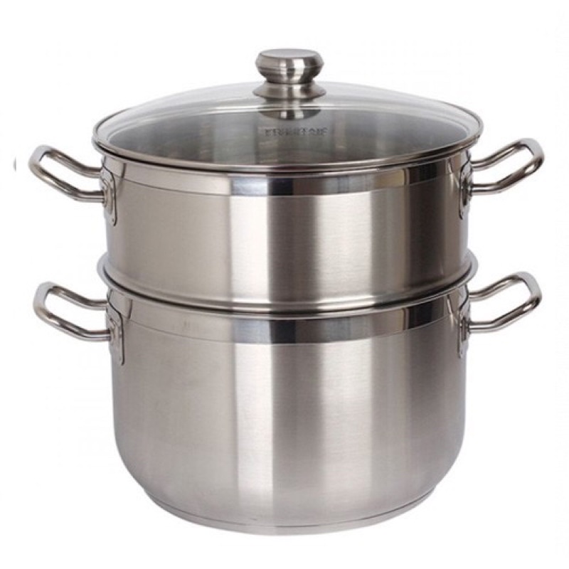 ❄️Bộ nồi xửng hấp inox 3 đáy FIVE STAR