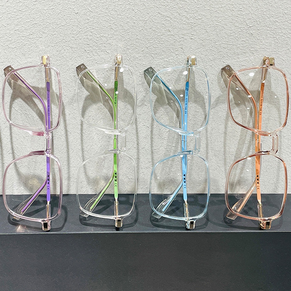 Mắt Kính Gọng Tròn Trong Suốt Siêu Nhẹ Chống Ánh Sáng Xanh Máy Tính Diopters 0 Thời Trang Unisex