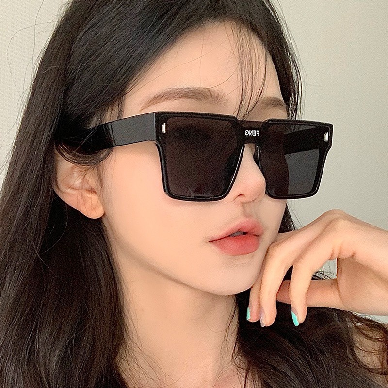 Mắt Kính Thời Trang Kính Râm Cao Cấp Form Vuông Feng 650 Sang Chảnh Phong Cách Ulzzang - Hazo