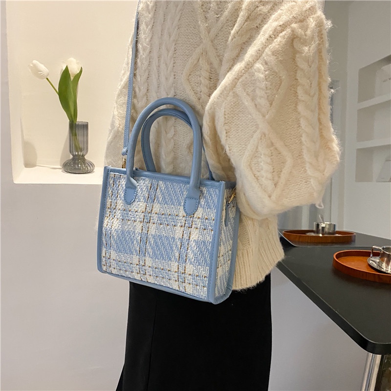 Túi xách màu trơn phong cách retro thời trang cho nữ 2021