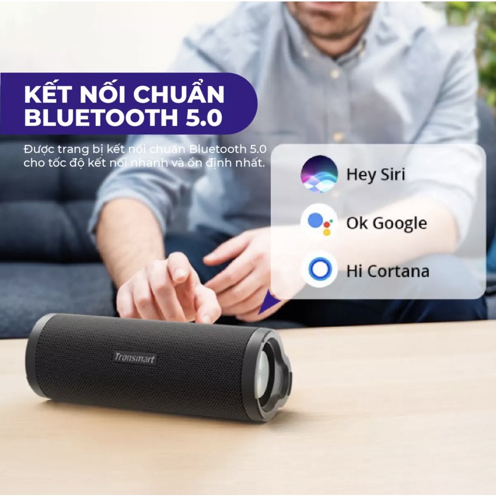 Loa Bluetooth 5.0 Tronsmart Force 2 Được trang bị chip Qualcomm QCC3021 - Công suất 30W - Hỗ trợ TWS ghép đôi 100 loa