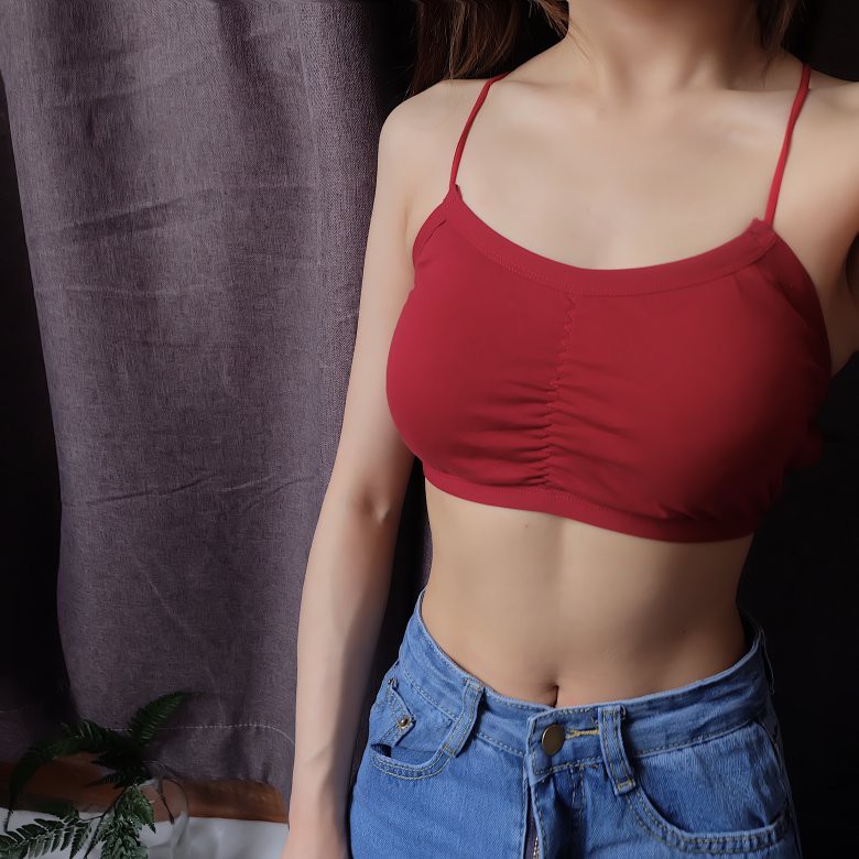 Áo lót SUXI màu trơn phối dây quyến rũ cho nữ