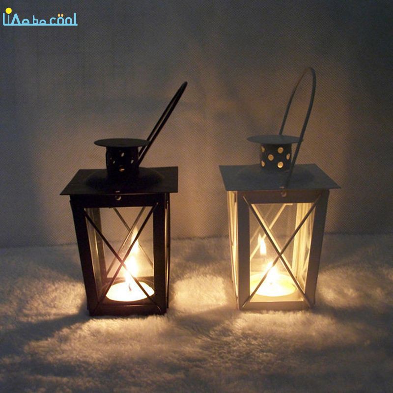 Lồng Đựng Nến Bằng Kim Loại Tạo Hình Lồng Đèn Sáng Tạo