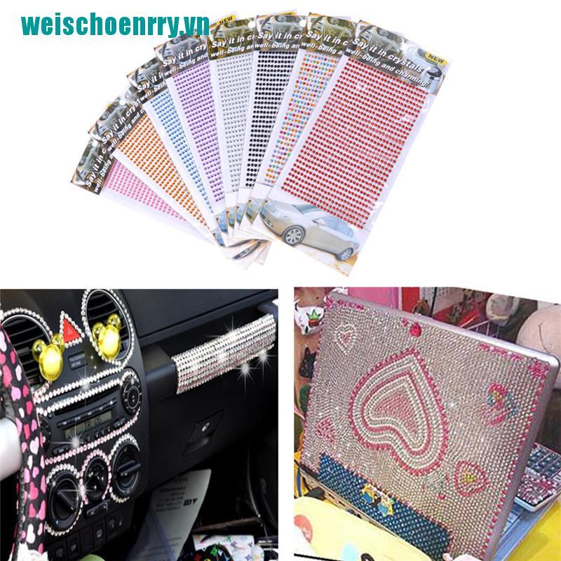 Weis♪Bộ 750 HạT ĐíNh Trang Trí ĐiệN ThoạI / Xe Hơi 3mm