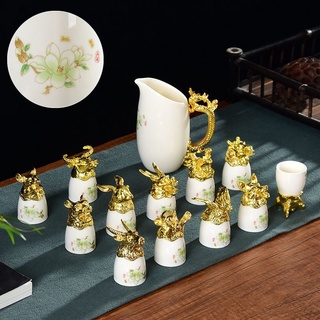 Bộ chén 12 con giáp độc lạ