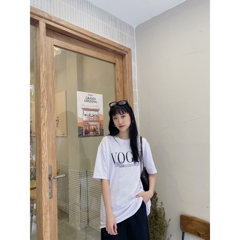 [Mã WASKT304 giảm 15% tối đa 30K đơn 99K] ÁO PHÔNG CHỮ VOGUE DÁNG RỘNG 265 ( ẢNH THẬT + CLIP CHẤT ÁO ) | BigBuy360 - bigbuy360.vn