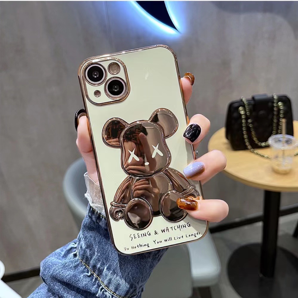 Ốp Điện Thoại In Hình Gấu 3d Cho iphone 13 Pro Max i13 13pro 11 Pro Max i11 iX Xs XR Xs Max 7plus 8plus 12Pro 12 Pro Max