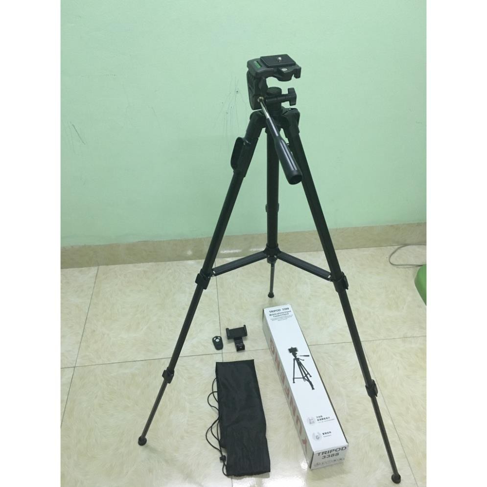 SALE OFF ( Miễn Phí Vận Chuyển ) Tripod 3388 có Remote Chụp ảnh ( mẫu mới 2018 cao 140 cm) MUA NGAY