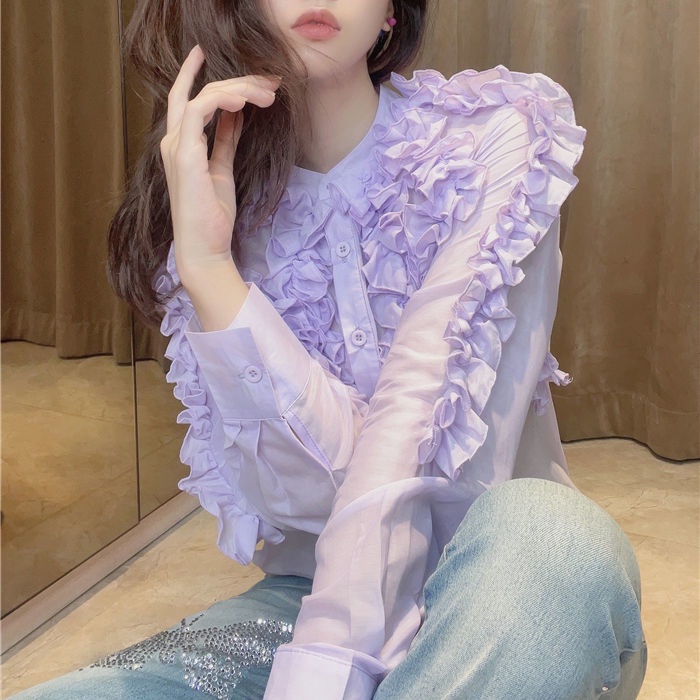 Áo Sơ Mi Phối Ren Thời Trang Cho Nữ  tao bao