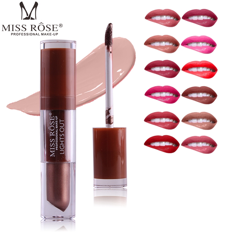 24 Color Liquid Waterproof Long-lasting Matte Lipstick Non-stick Cup Lip Gloss Makeup