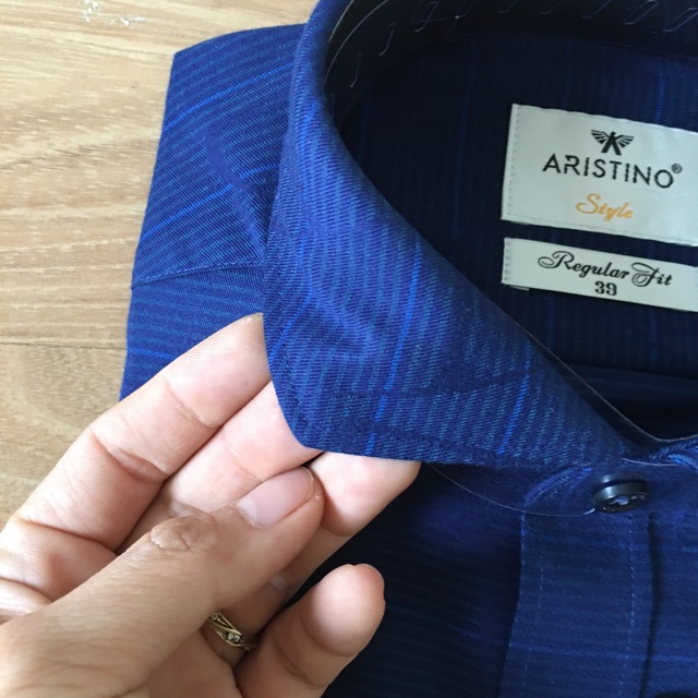 Áo Sơ  Mi Nam Aristino ALS21707 Từ Sợi Sồi Thiên Nhiên Regular 38/39/41/43