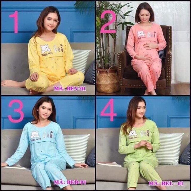 Bộ bầu kết hợp sau sinh 2 in 1. Đồ bộ bầu