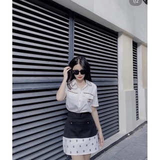 set váy sơ mi CHANEL 🎀