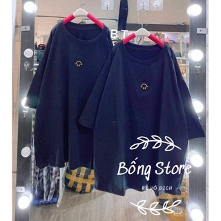 [Rẻ Vô Địch] Áo cotton tay lỡ Unisex  mặc đôi ,nhóm , lớp------ Áo mặt cười ngược