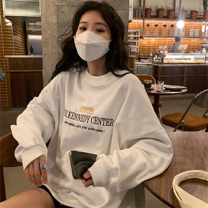 NRVP Áo Hoodie Thiết Kế Đơn Giản Thời Trang Hàn Quốc Cho Nữ