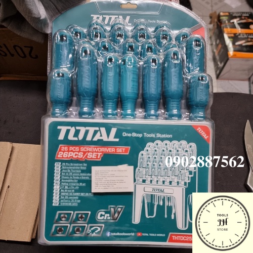 Bộ tua vít đa năng 26 chi tiết Total THTDC252601