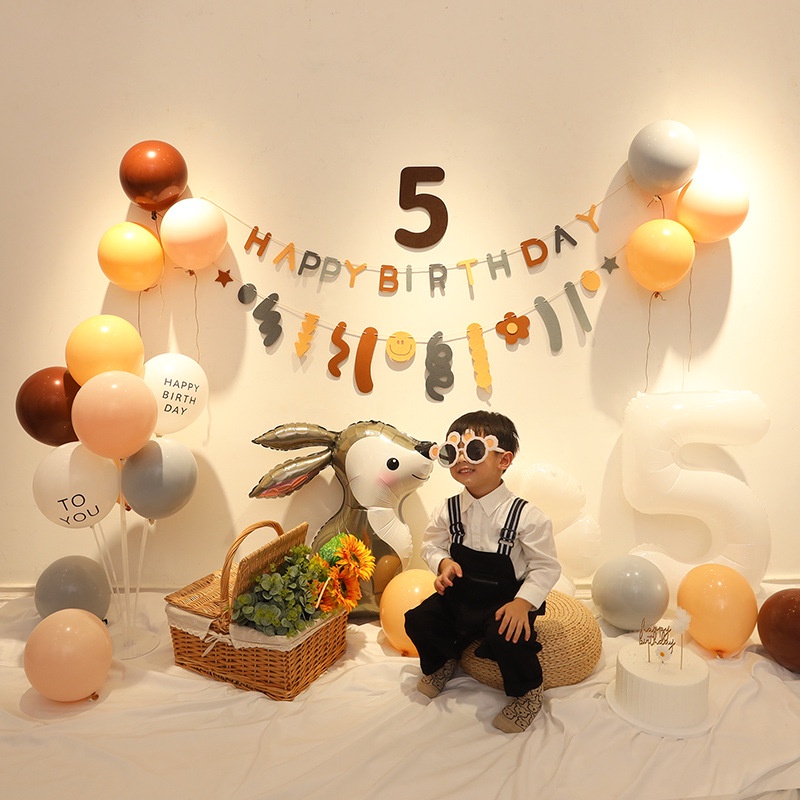 Set bóng sinh nhật Hàn Quốc rẻ đẹp đủ phụ kiện cho bé trai, bé gái SHQ1