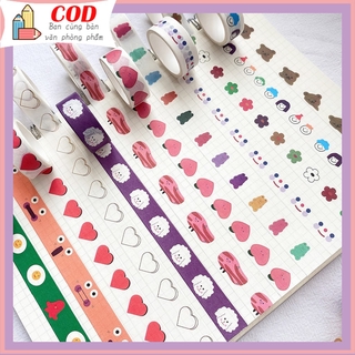Băng Dính Washi Trang Trí Dễ Thương